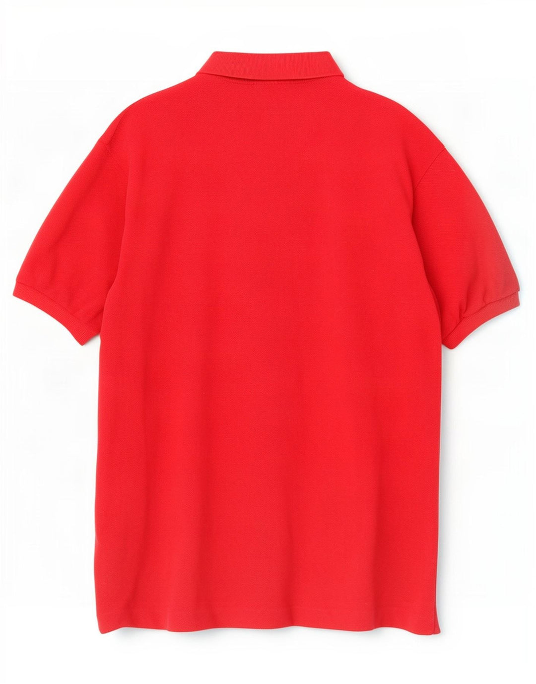 Lacoste Herren-Poloshirt, Größe 7 2XL, rote Baumwolle