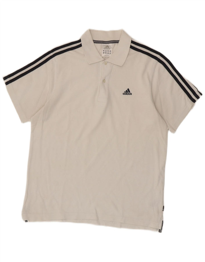 Adidas Herren Poloshirt Mittelweiße Baumwolle