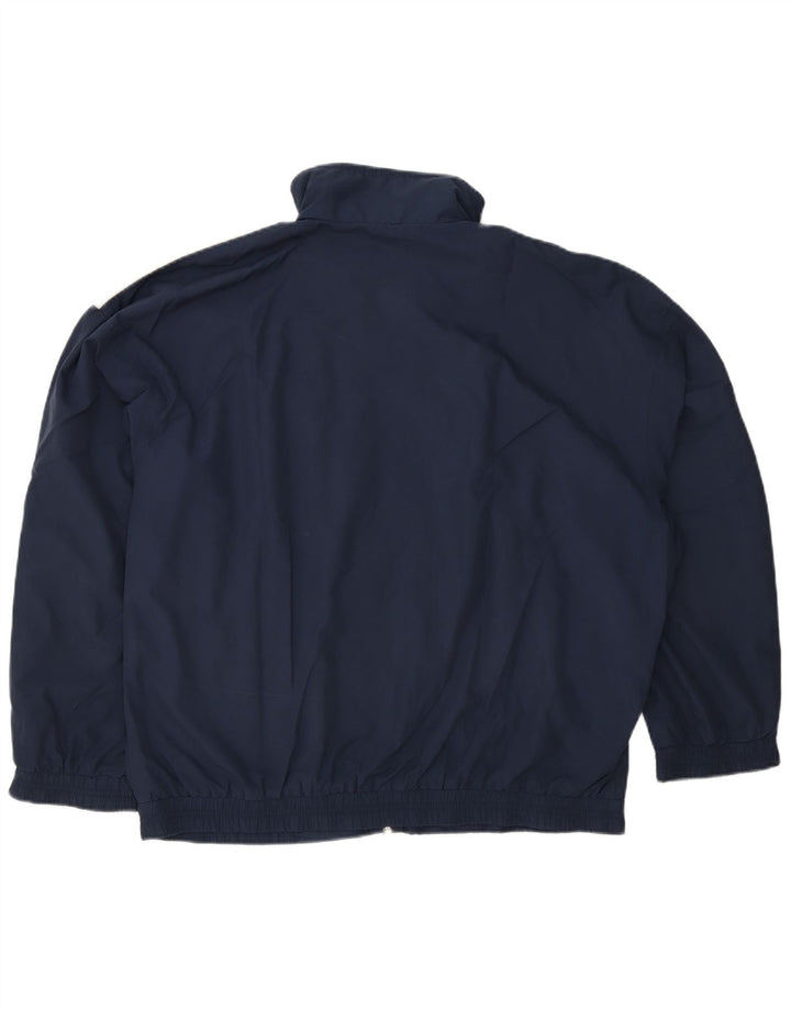 Vintage Herren-Trainingsanzug-Top-Jacke IT 50 Medium Navy Blue Colourblock