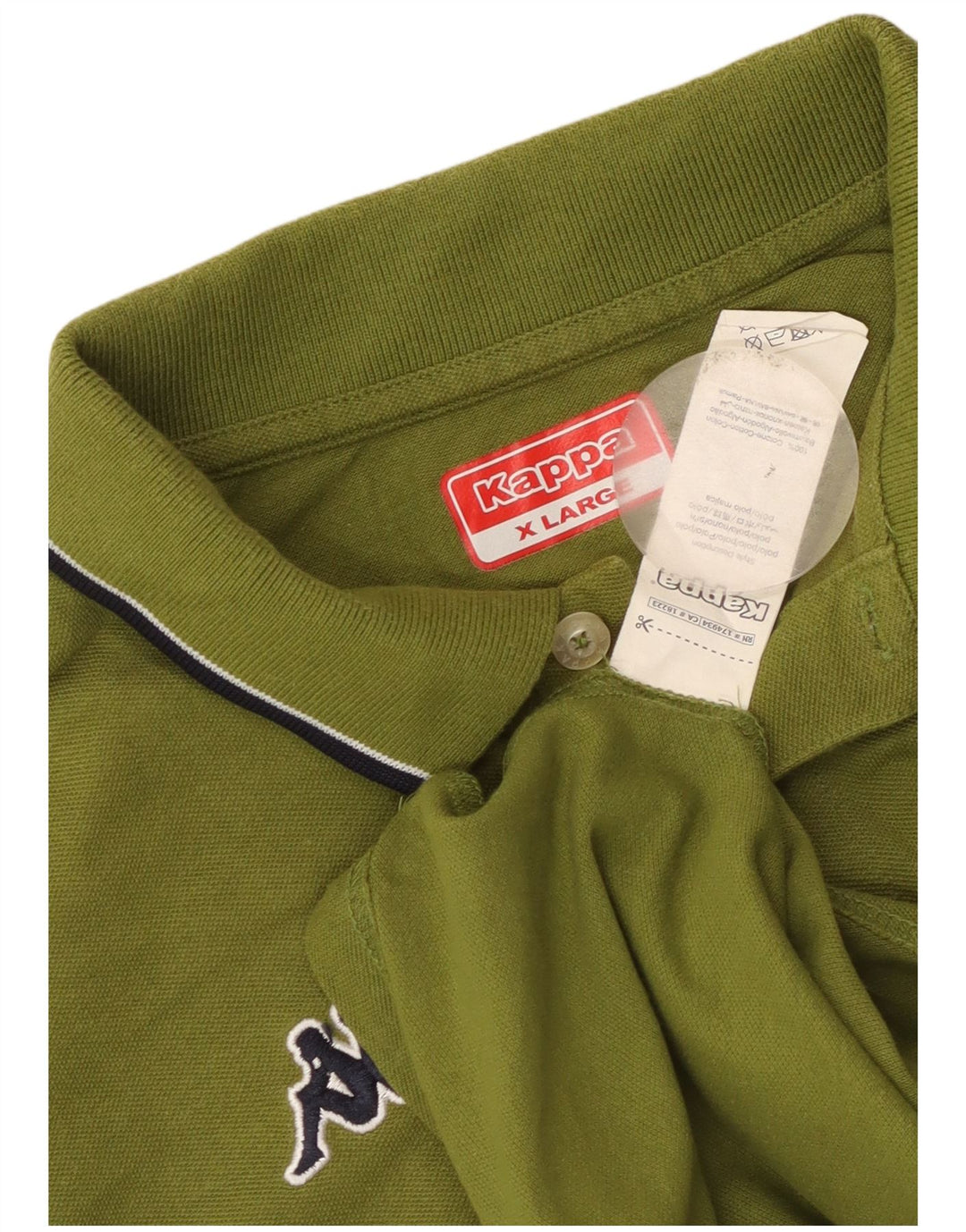 Kappa Herren Poloshirt XL Grüne Baumwolle