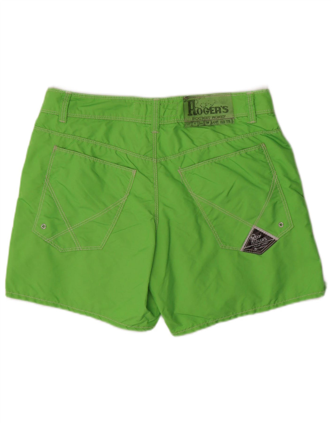 ROY ROGERS Herren Freizeitshorts IT 48 Medium W34 Grünes Nylon