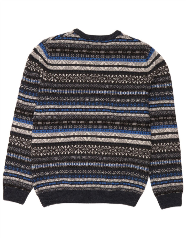 Esprit Herren-Pullover mit Rundhalsausschnitt, mittelgroß, mehrfarbig, Fair Isle