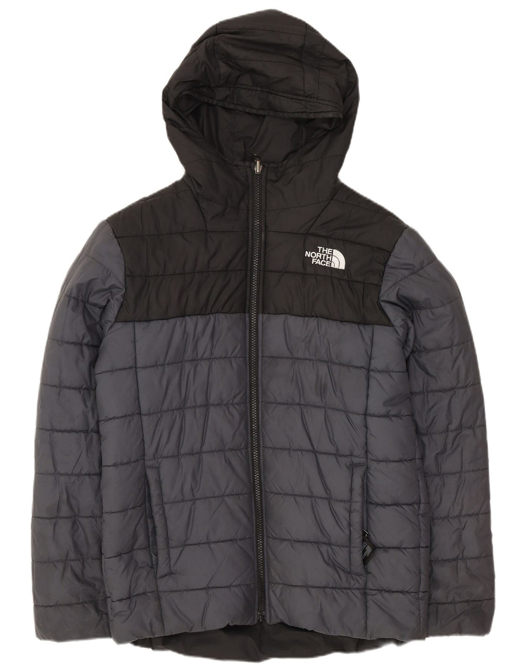 Wattierte Jacke für Jungen von The North Face, 11–12 Jahre, Größe L, Grau, Farbblock