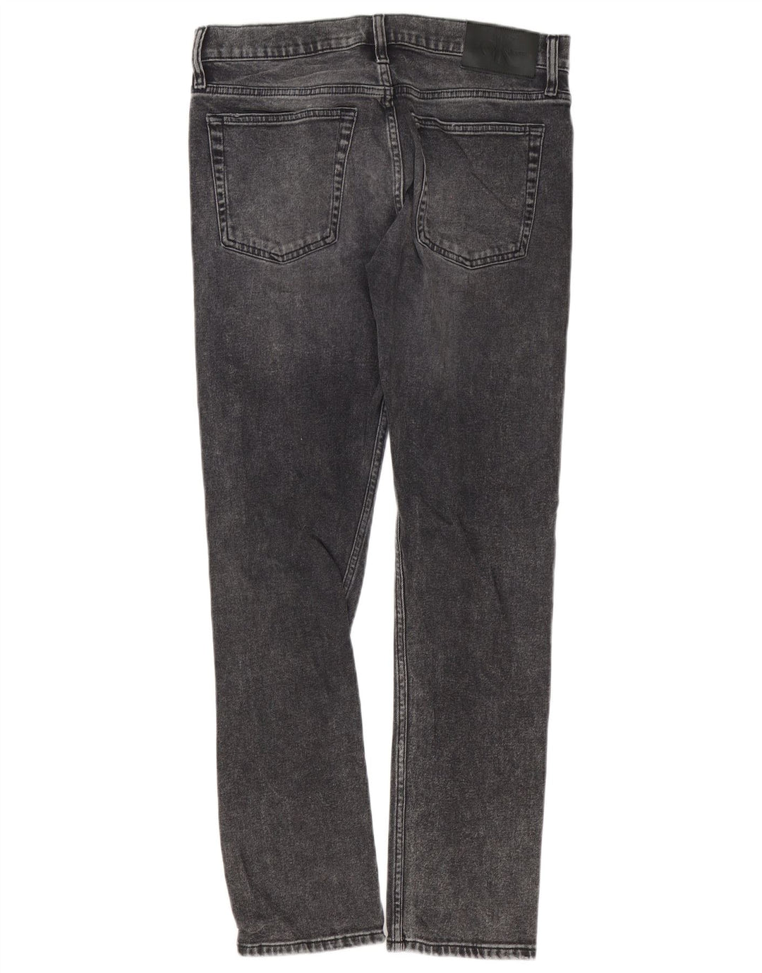 Calvin Klein Herren Slim Jeans W32 L32 Graue Baumwolle