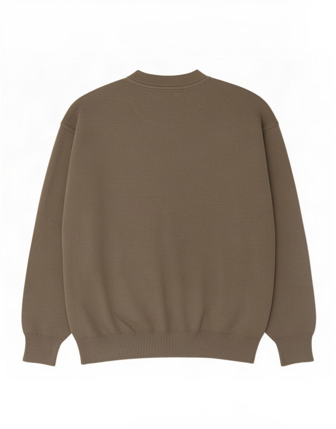Sky & Eagle Herren-Pullover mit Rundhalsausschnitt, 2XL, Khaki, Wolle