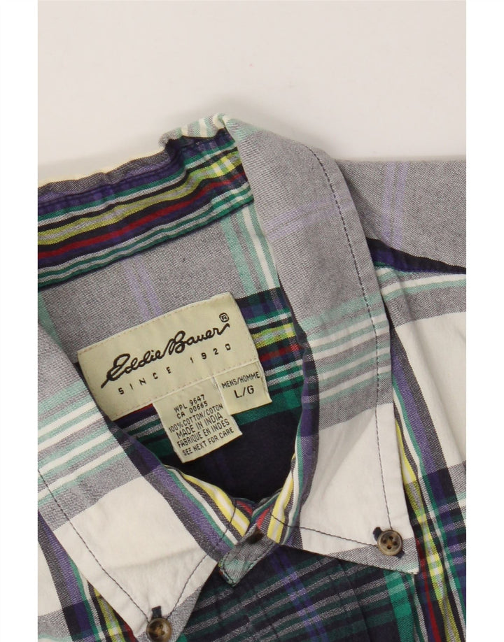 Eddie Bauer Herren-Kurzarmhemd, groß, mehrfarbig, kariert, Baumwolle
