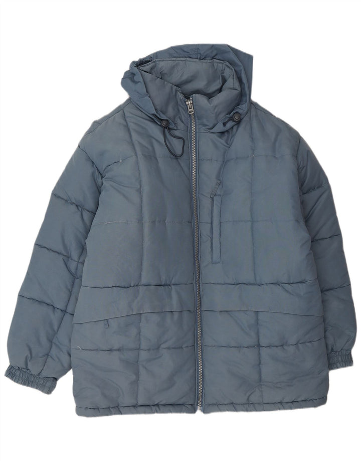 Vintage Herren Wattierte Jacke UK 40 Groß Blau