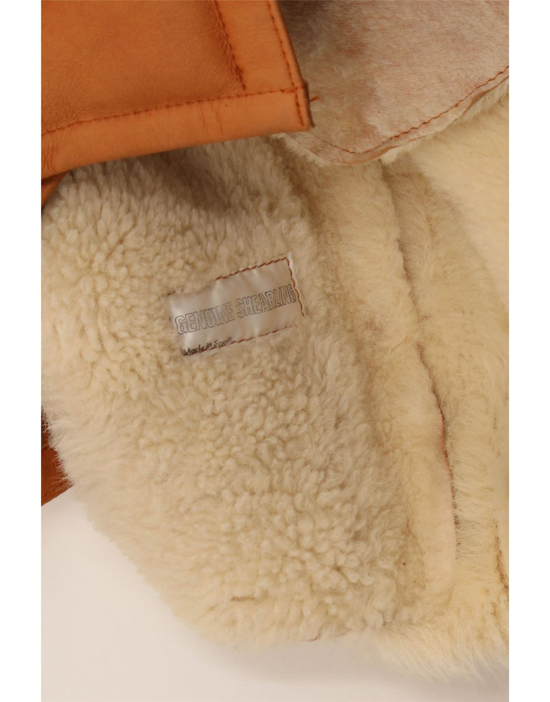 Vintage Herren Shearling Jacke UK 36 Kleines braunes Shearling