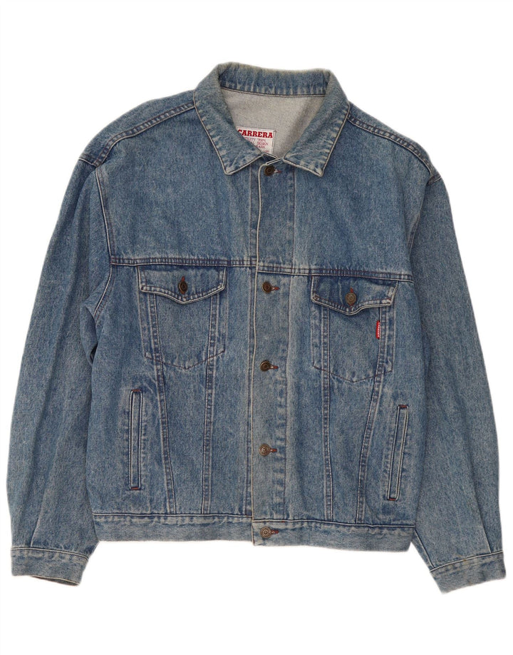 Carrera Herren Jeansjacke UK 40 Große blaue Baumwolle