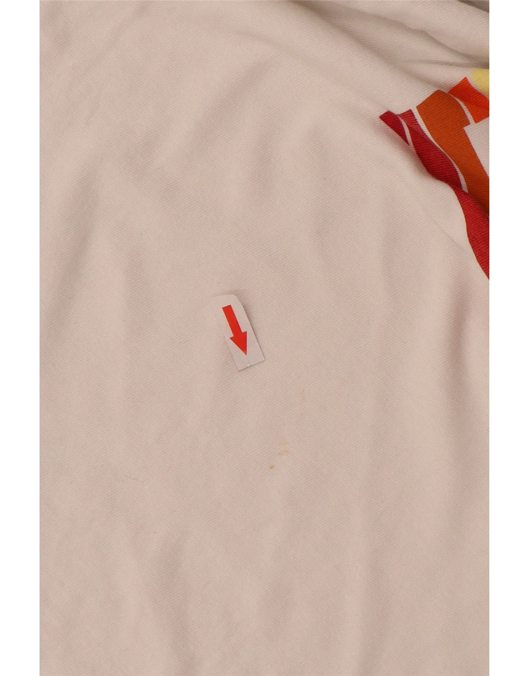 LEVI'S Damen-T-Shirt mit Grafik, UK 10, Größe S, weiße Baumwolle