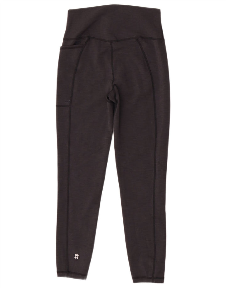 Sweaty Betty Damen Crop Leggings UK 8 Small Schwarz Polyester