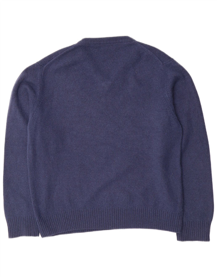 Brooksfield Herren-Pullover mit V-Ausschnitt IT 54 XL Marineblaue Wolle