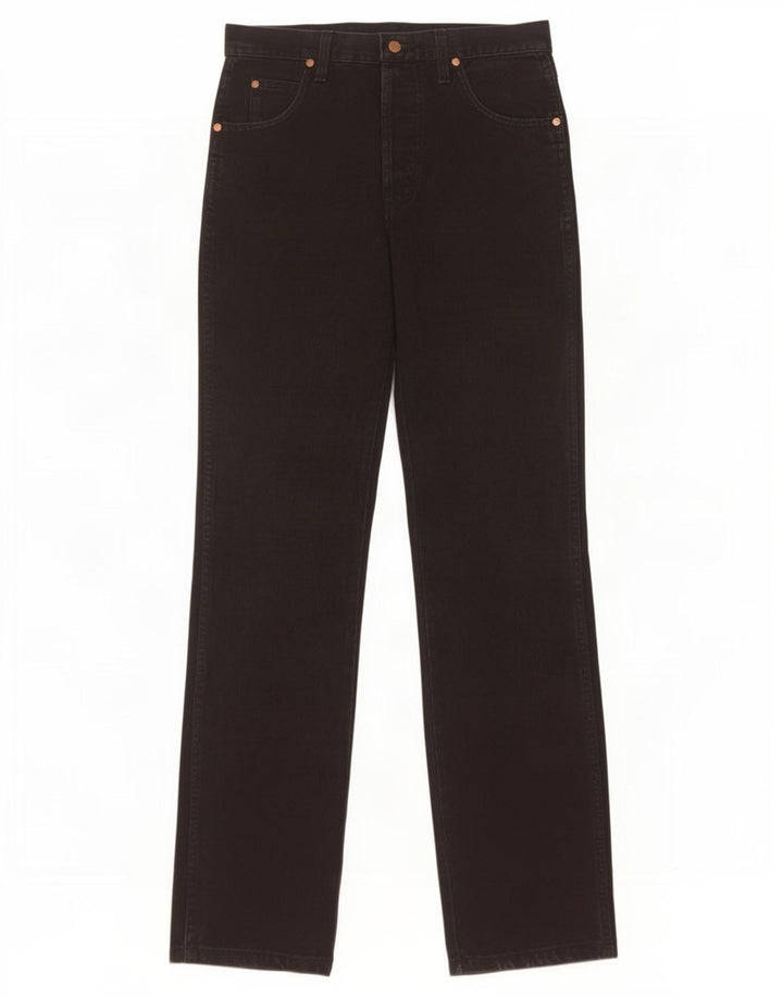 Wrangler Herren Evolution Straight Jeans W31 L34 Schwarze Baumwolle