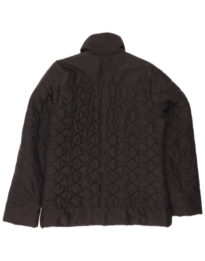 Adidas Damen Steppjacke UK 12 Medium Schwarz Polyester