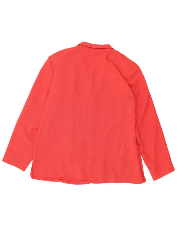 Avalon Damen 4-Knopf-Blazerjacke UK 20 2XL Rosa Polyester