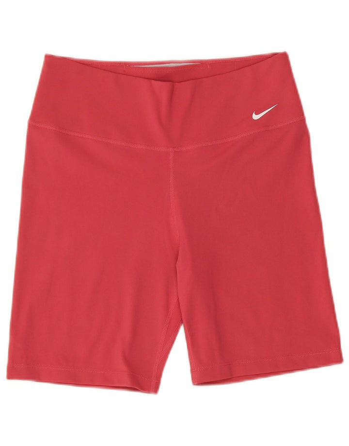 NIKE Damen Dri Fit Sport Shorts UK 12 Mittelrosa Polyester
