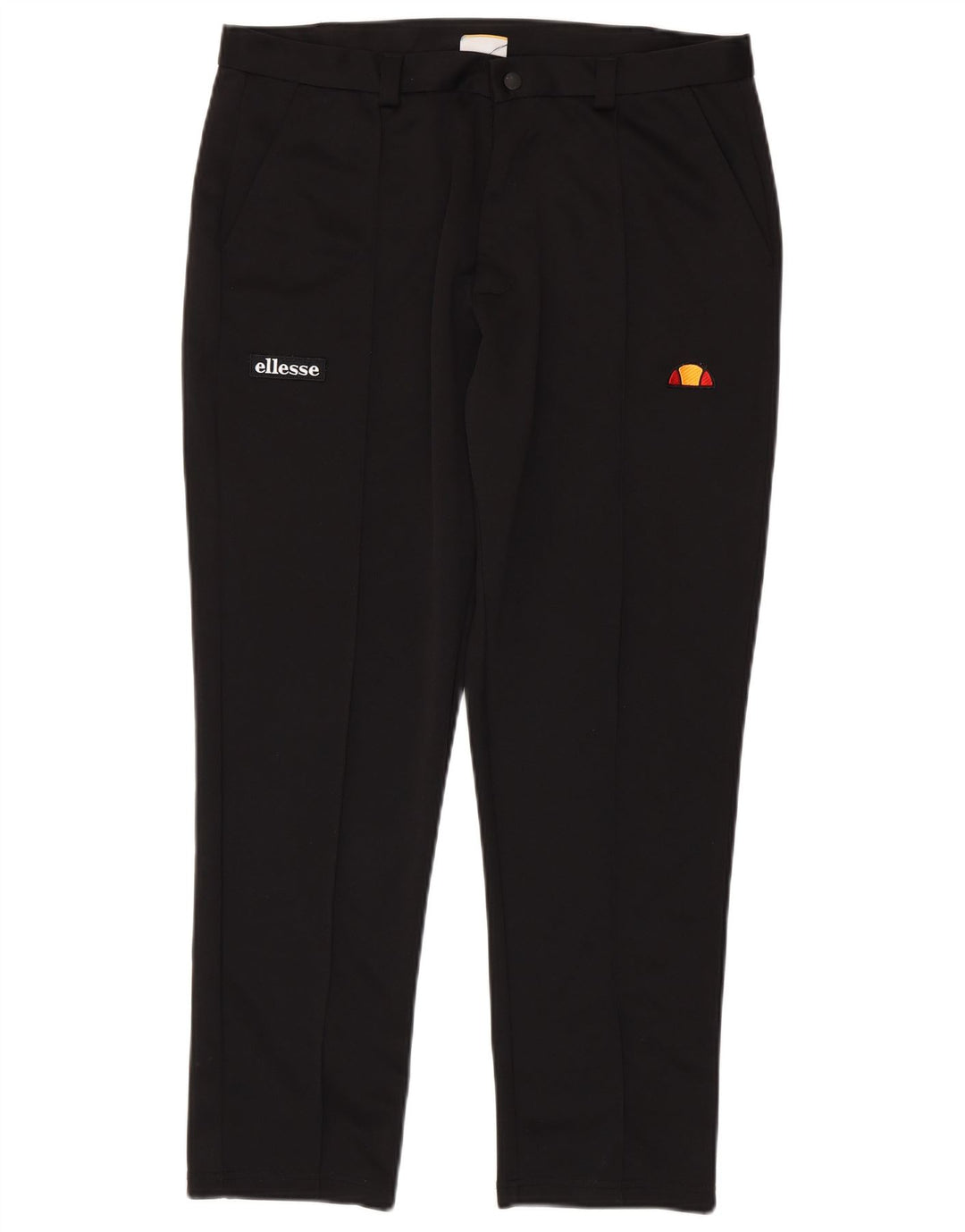 Ellesse Herren Slim Chino Hose XL W38 L28 Schwarz Polyester
