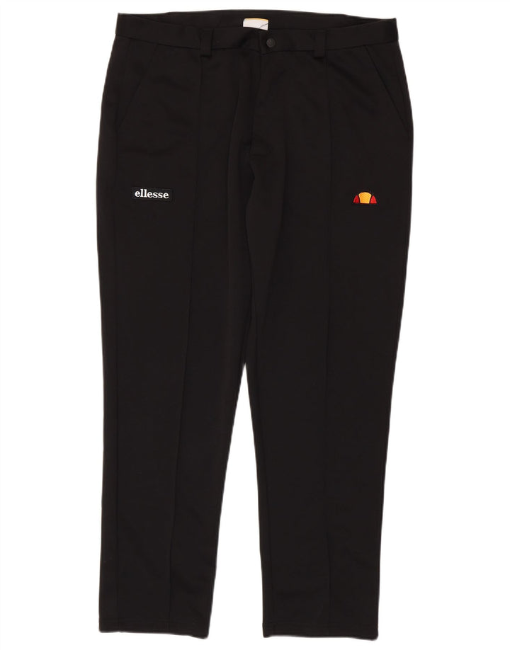 Ellesse Herren Slim Chino Hose XL W38 L28 Schwarz Polyester