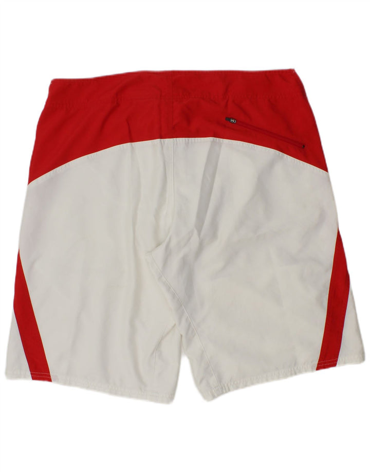 Nike Herren-Badeshorts, groß, weißes Colourblock-Polyester