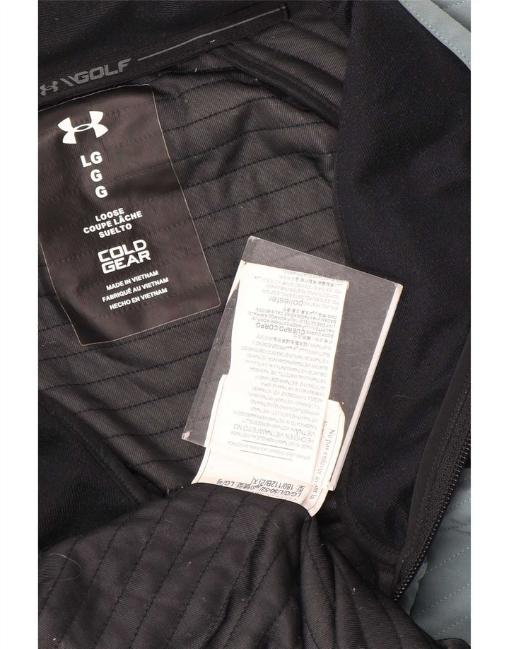 Under Armour Herren Cold Gear Trainingsanzug-Oberjacke, großes graues Polyester