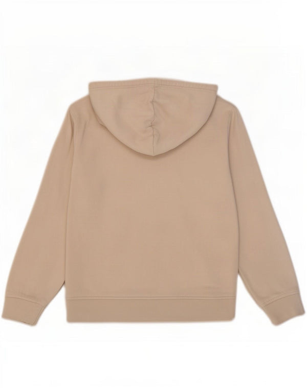 Adidas Damen Kapuzenpullover UK 12 Mittelbeige Baumwolle