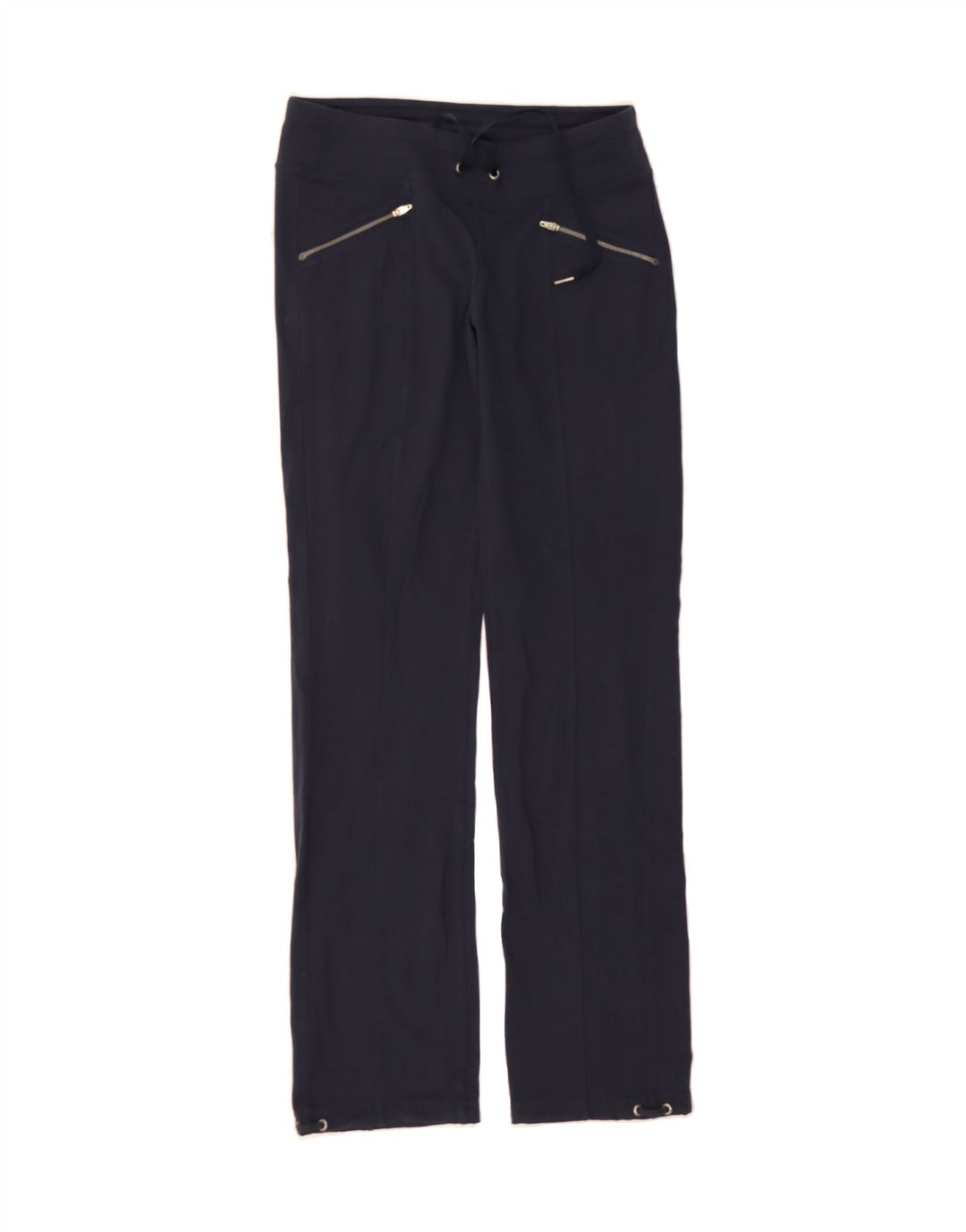 ATHLETA Womens Tracksuit Trousers UK 10 Small  Navy Blue Nylon Vintage Athleta and Second-Hand Athleta from Messina Hembry 