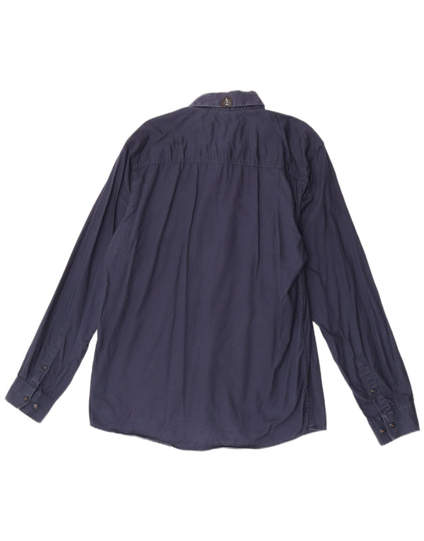 Jack & Jones Herrenhemd XL Marineblau Baumwolle