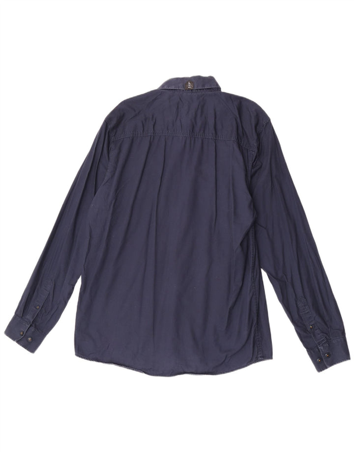 Jack & Jones Herrenhemd XL Marineblau Baumwolle