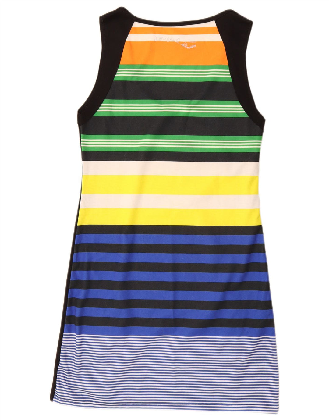 DESIGUAL Damen Grafik-T-Shirt-Kleid UK 12 Medium Mehrfarbiger Schmetterling