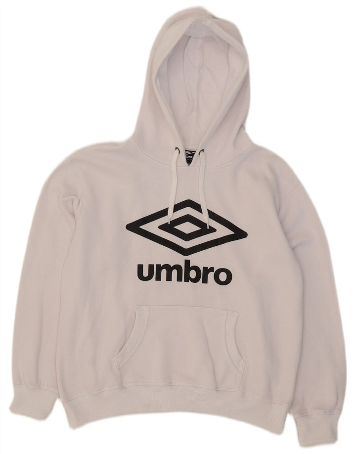 Umbro Herren-Kapuzenpullover mit Grafik, mittelweiße Baumwolle