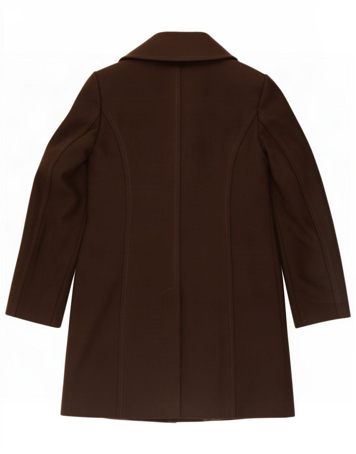 Benetton Damen Mantel IT 46 Große braune Wolle