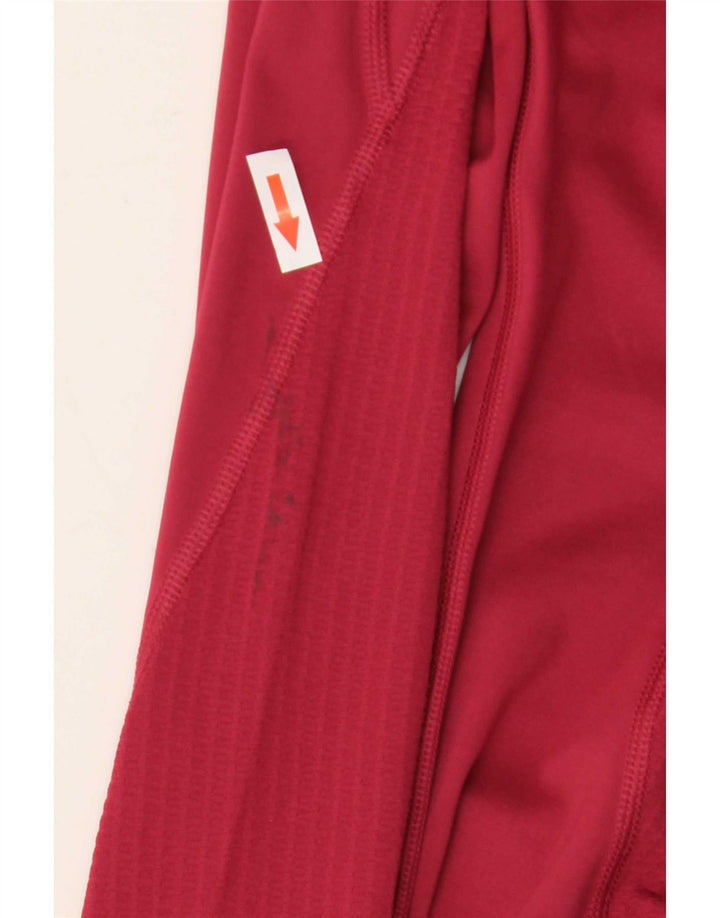 Reebok Damen Leggings UK 4 XS Rot Polyester