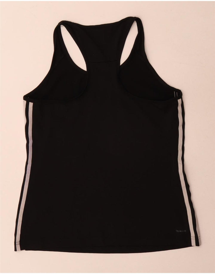Adidas Damen Climalite Weste Top UK 14 Medium Schwarz Polyester