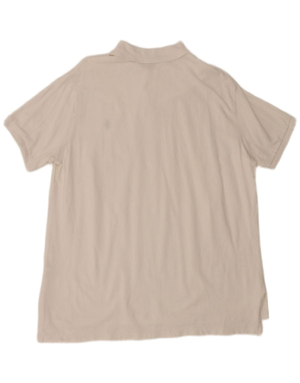 Polo Ralph Lauren Herren-Hemd mit individueller Passform, 2XL, weiße Baumwolle