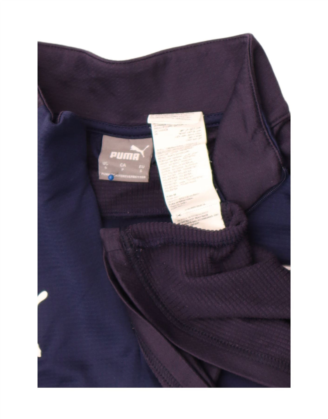Puma Herren-Trainingsanzug mit Grafik-Pullover, Größe S, Marineblau, Farbblock