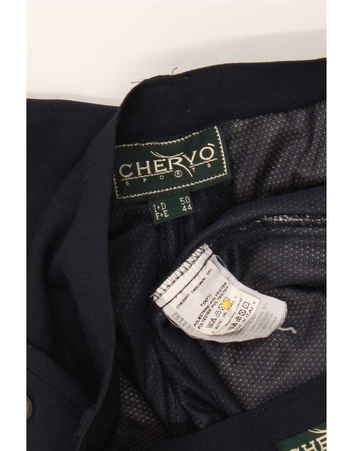 Chervo Herren-Chinohose mit Pegged, IT 50, Größe L, W34, L33, Marineblau, Polyester