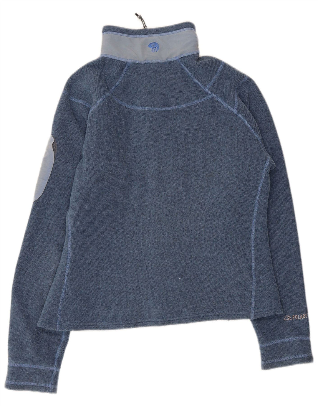 MOUNTAIN HARDWEAR Damen Polartec-Trainingsanzug-Oberjacke UK 14 Mittelblau