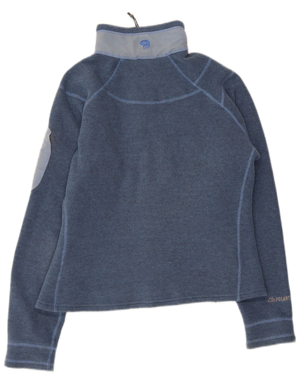 MOUNTAIN HARDWEAR Damen Polartec-Trainingsanzug-Oberjacke UK 14 Mittelblau