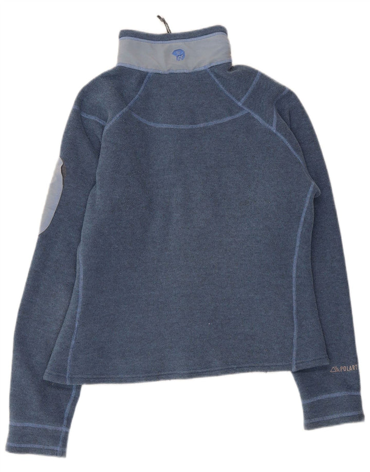 MOUNTAIN HARDWEAR Damen Polartec-Trainingsanzug-Oberjacke UK 14 Mittelblau