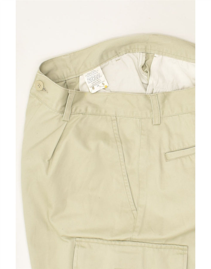 RIFLE Mens Cargo Shorts W34 Large Green Cotton | Vintage Rifle | Thrift | Second-Hand Rifle | Used Clothing | Messina Hembry 