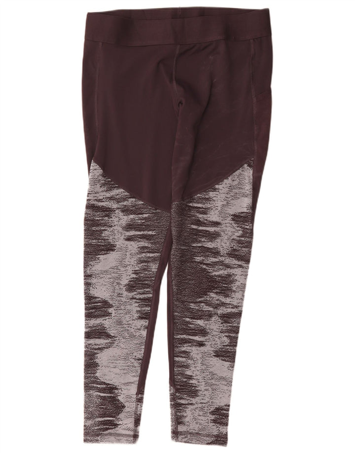 Adidas Damen Aeroready Leggings UK 16/18 Large Braun Polyester