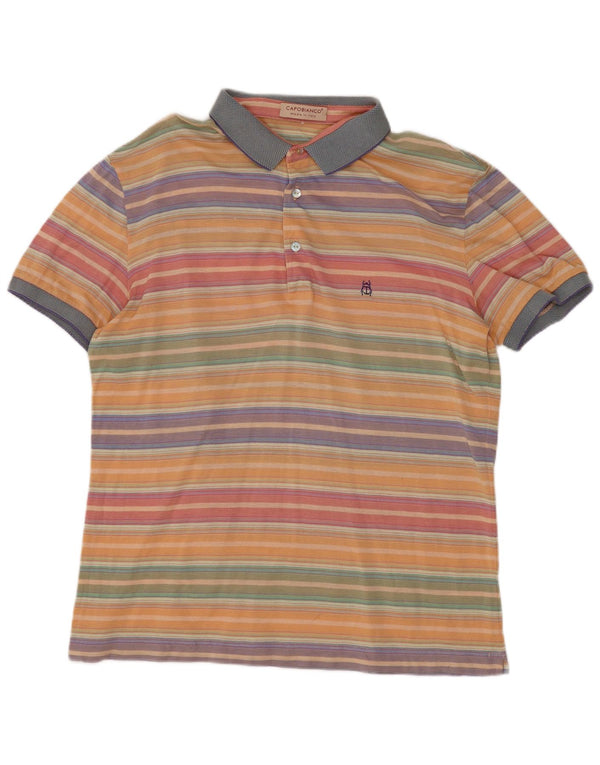 Capobianco Herren Poloshirt Medium Mehrfarbig gestreift