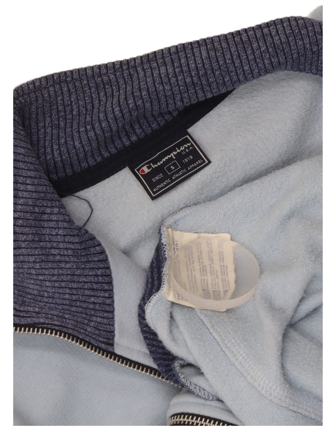 Champion Herren-Trainingsanzug-Top-Jacke, kleine blaue Baumwolle
