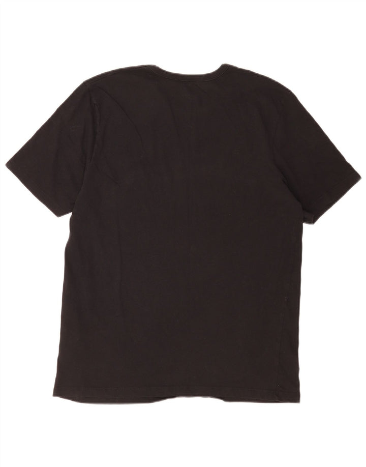 Hugo Boss Herren T-Shirt Top Large Schwarz Baumwolle