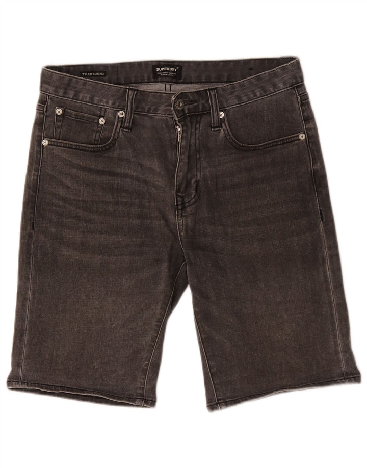 Superdry Slim Denim-Shorts für Herren, Größe S, Größe 29, Grau, Baumwolle