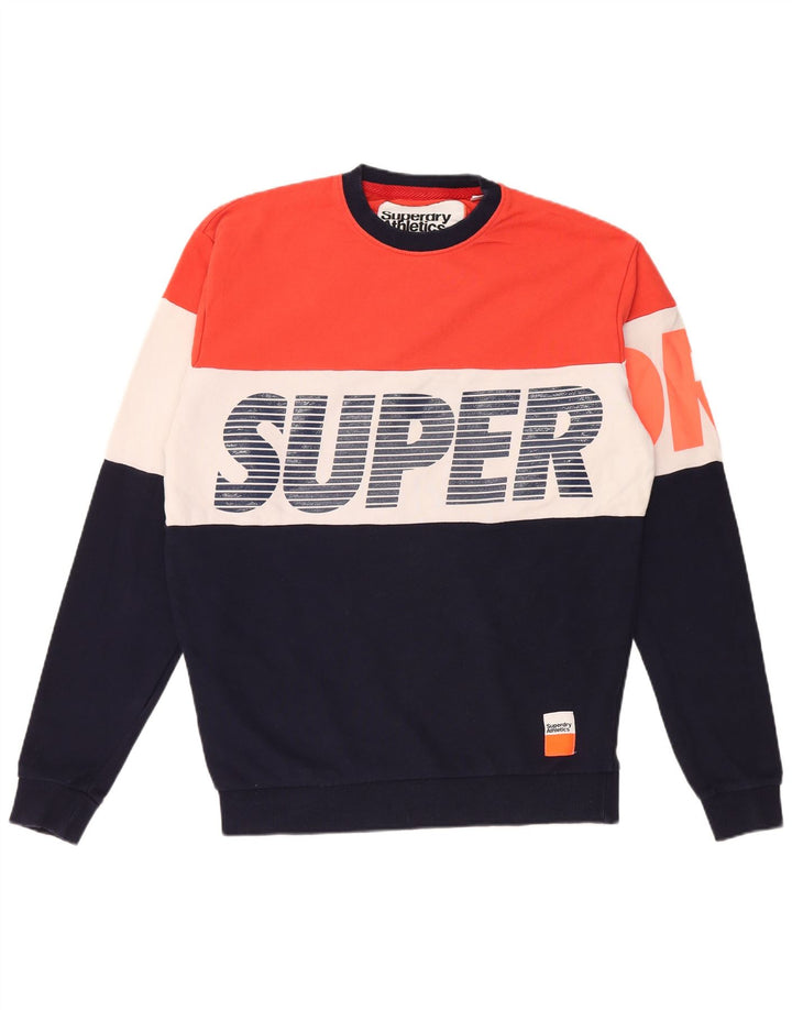 SUPERDRY Herren-Sweatshirt mit lockerer Passform, klein, mehrfarbig, Farbblock