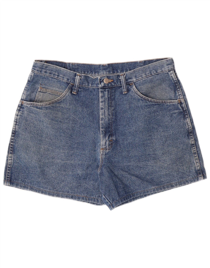 Wrangler Womens Denim Jeansshorts W34 Große blaue Baumwolle