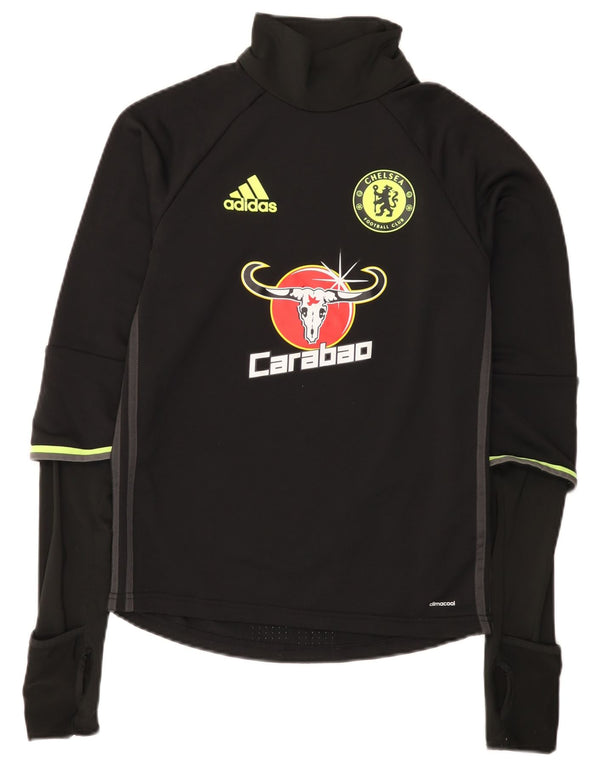 Adidas Herren Chelsea FC Graphic Top Langarm XS Schwarz Polyester