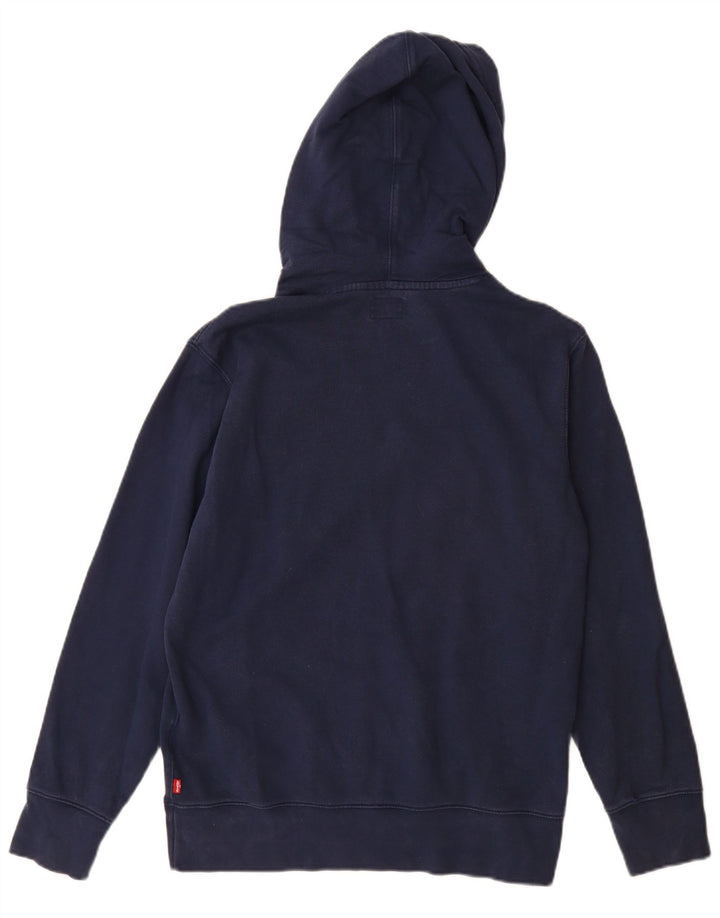 Levi's Herren-Kapuzenpullover mit Grafik, Größe S, marineblaue Baumwolle