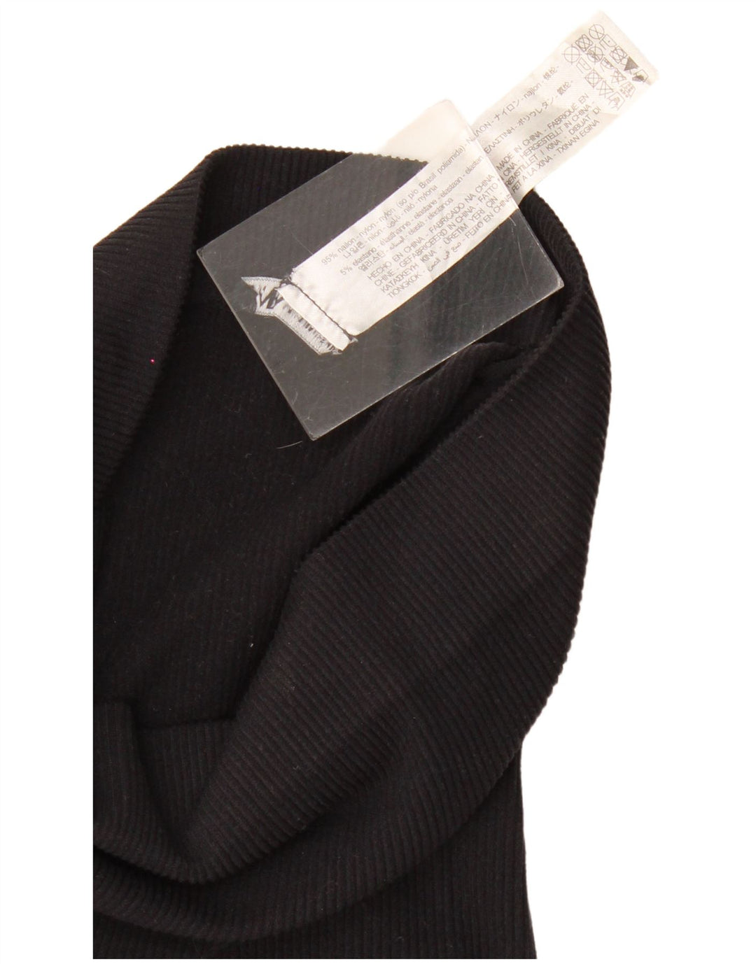 Zara Damen Maxirock Small W26 Schwarzes Nylon